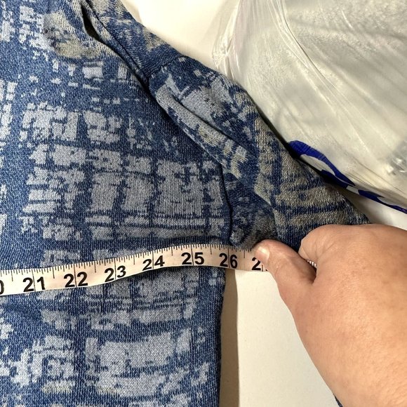 Pure J Jill Indigo Blue‎ Drop Shoulder Boyfriend Cardigan Oversized - Picture 7 of 7